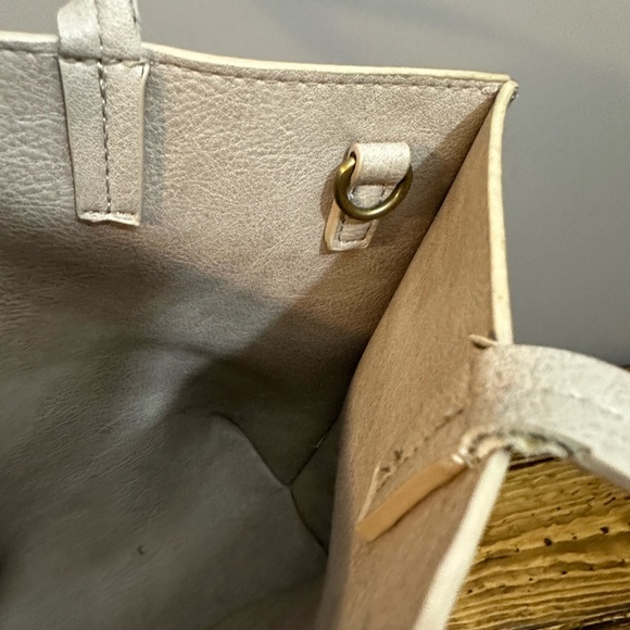 Anthropologie Thoma Clutch and Tote Bag, Light Sand - Picture 5 of 12